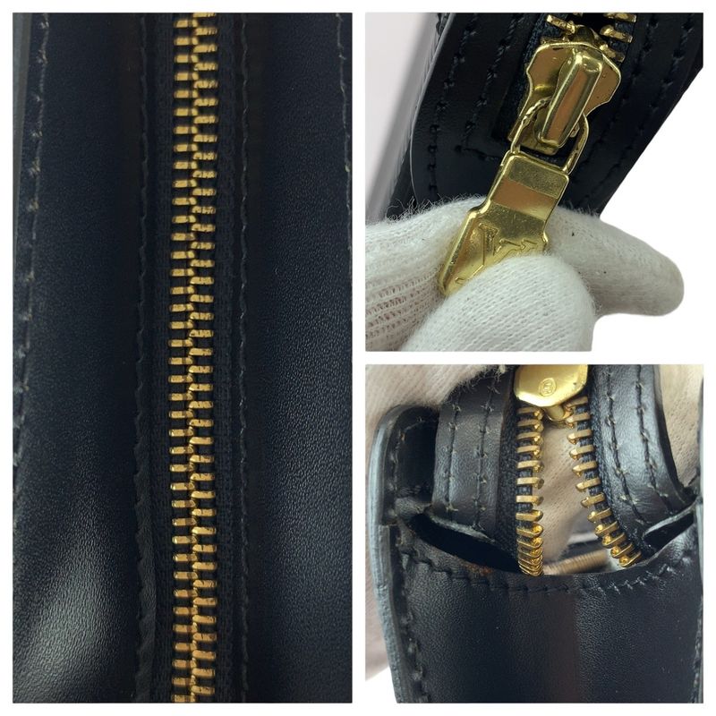 Louis Vuitton Epi Pochette Homme Second Black Gold Leather Clutch