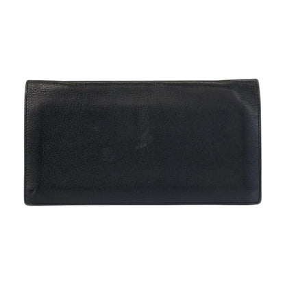 Cartier Must Line Black Gold Silver Leather Wallet
