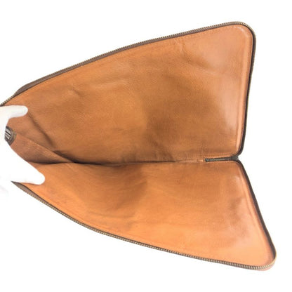 Louis Vuitton Monogram Posh Document Case Brown Clutch