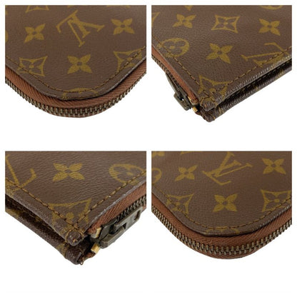 Louis Vuitton Monogram Posh Document Case Brown Clutch