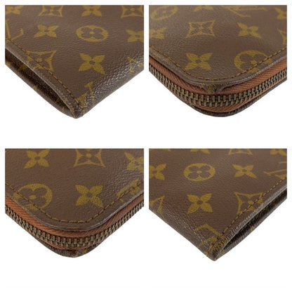 Louis Vuitton Monogram Posh Document Case Brown Clutch