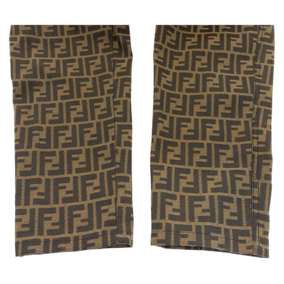 Fendi Zucca 29 Inch Brown Polyester Cotton Pants