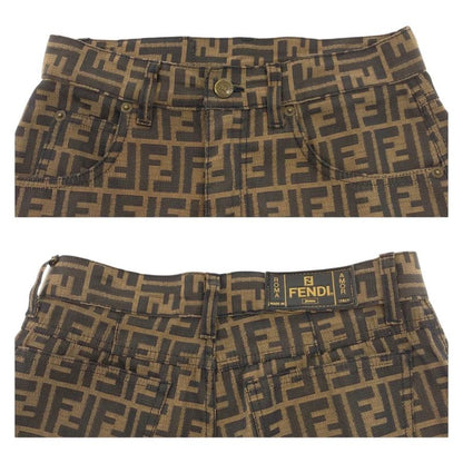 Fendi Zucca 29 Inch Brown Polyester Cotton Pants