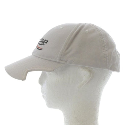 Balenciaga Political Stencil Hat Baseball Cap L White