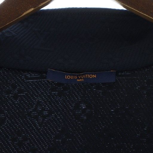 Louis Vuitton Monogram Jacquard Full Zip Track Over Jacket Xhm L Navy