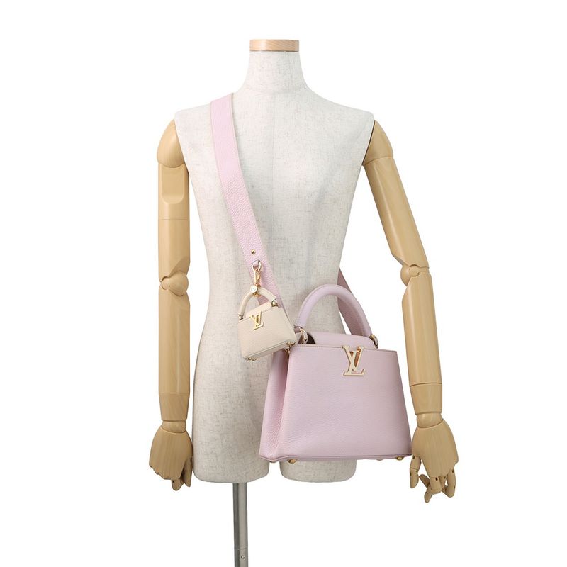 Louis Vuitton Handbag Taurillon Leather Capucines BB Bag 2-Way