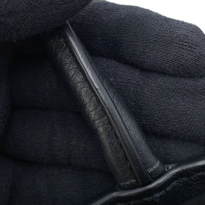 Prada Handbag Logo Soft Grain Leather Black