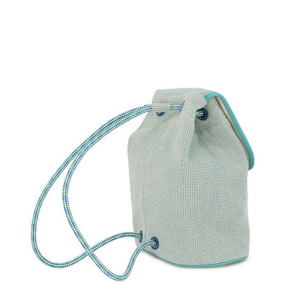 Hermes Backpack les Cabanes Embroidery Tricolor