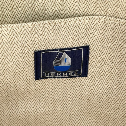 Hermes Backpack les Cabanes Embroidery Tricolor
