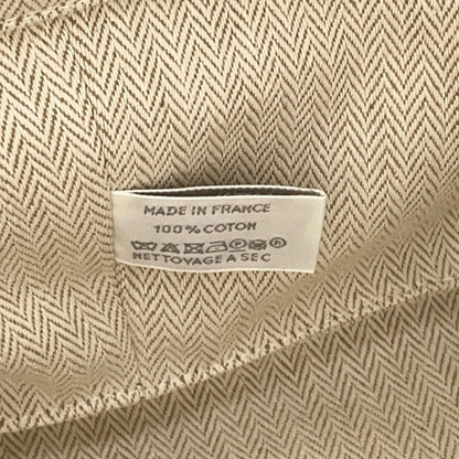 Hermes Backpack les Cabanes Embroidery Tricolor