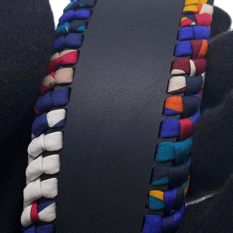 Hermes Headband Series Grace Navy Multicolor Silver Swift