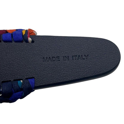 Hermes Headband Series Grace Navy Multicolor Silver Swift
