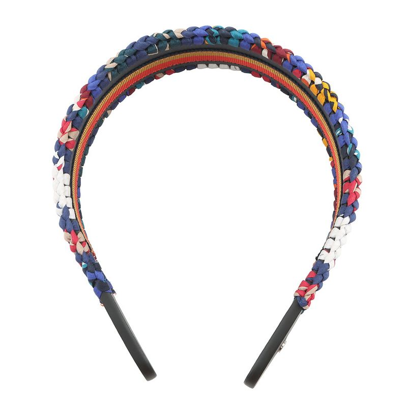 Hermes Headband Series Grace Navy Multicolor Silver Swift