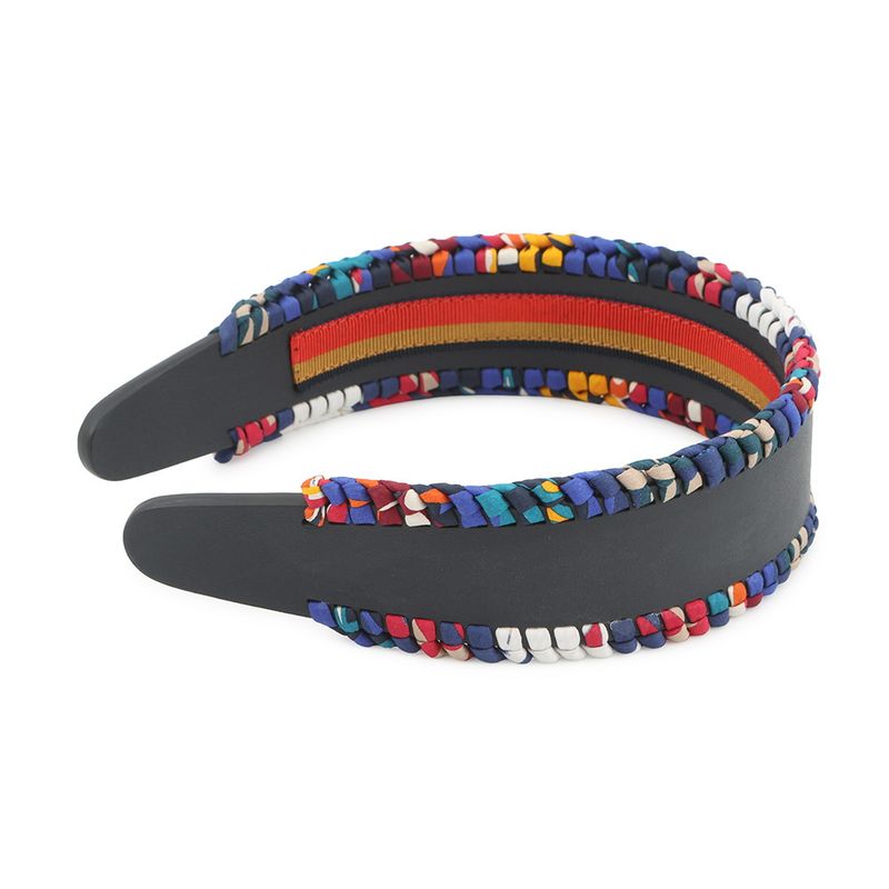 Hermes Headband Series Grace Navy Multicolor Silver Swift