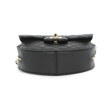 Chanel Chain Shoulder Bag Quilted Heart