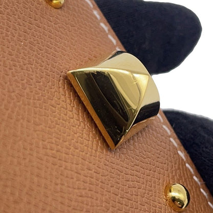 Hermes Card Case Medallion Gold Vo Madame