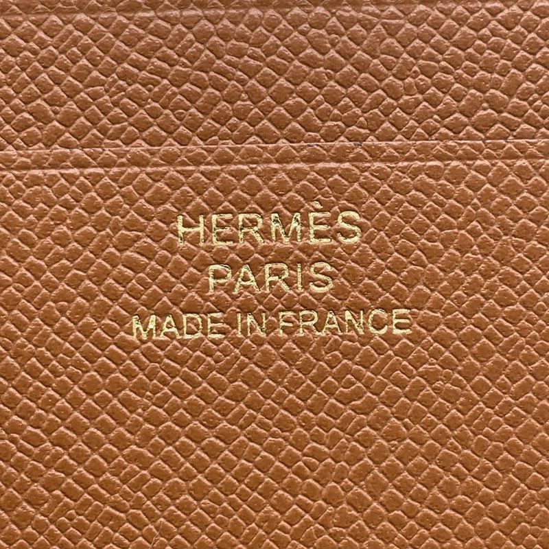 Hermes Card Case Medallion Gold Vo Madame