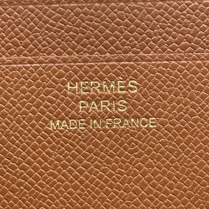 Hermes Card Case Medallion Gold Vo Madame