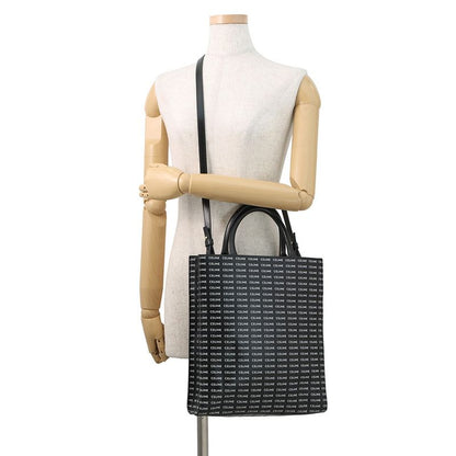 Celine Tote Small Vertical Cabas Logo All Over Pattern 2-Way Black