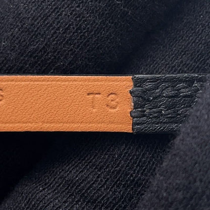 Hermes Bracelet Mini Rival Black Pink Gold Swift T3