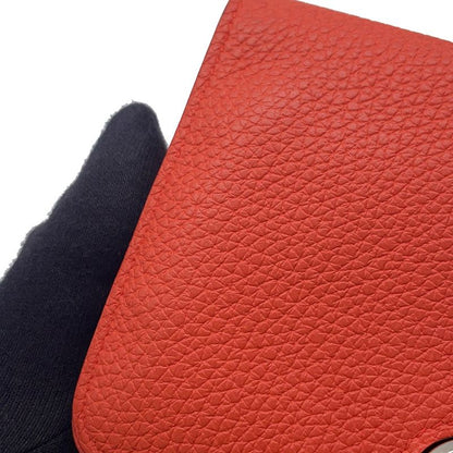 Hermes Bifold Wallet Dogon Compact Capucines Silver Togo