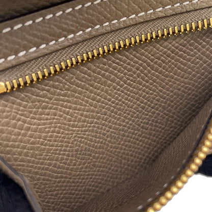 Hermes Trifold Wallet Bearn Combination Verso Etain Etoupe Gold Epsom