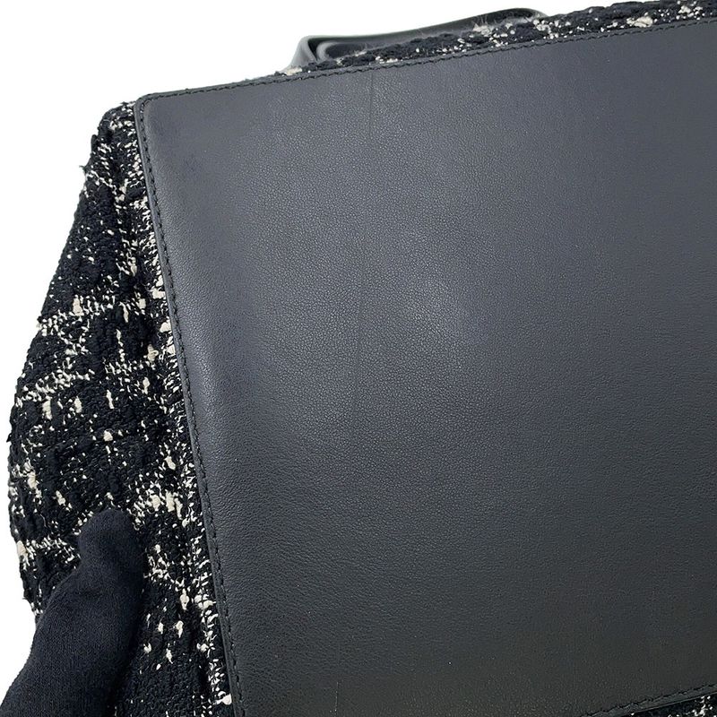 Dior Handbag Cannage Toujour Tweed Black