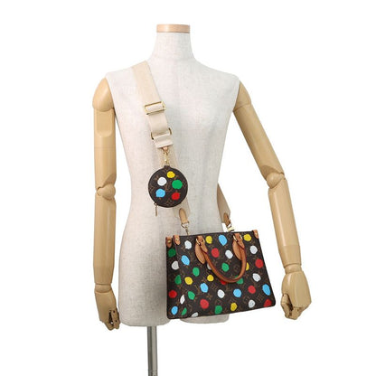 Louis Vuitton Handbag Monogram Painted Dot LV YK on the Go PM 2-Way Shoulder