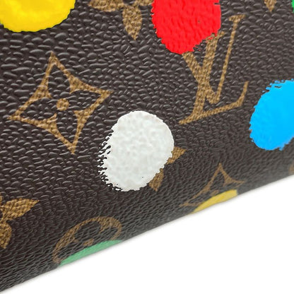 Louis Vuitton Handbag Monogram Painted Dot LV YK on the Go PM 2-Way Shoulder
