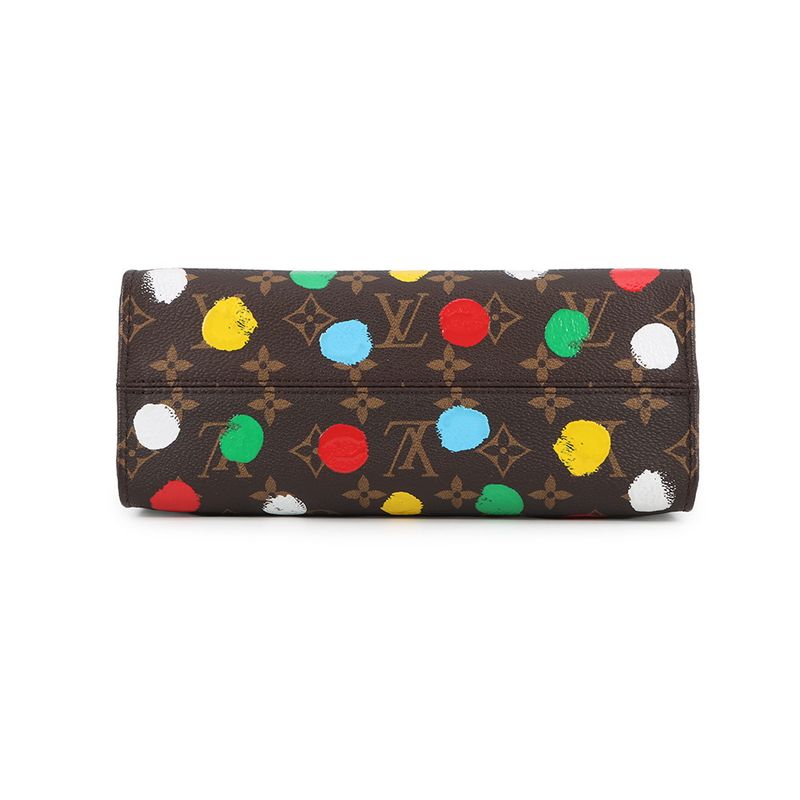 Louis Vuitton Handbag Monogram Painted Dot LV YK on the Go PM 2-Way Shoulder