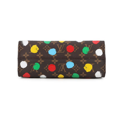 Louis Vuitton Handbag Monogram Painted Dot LV YK on the Go PM 2-Way Shoulder