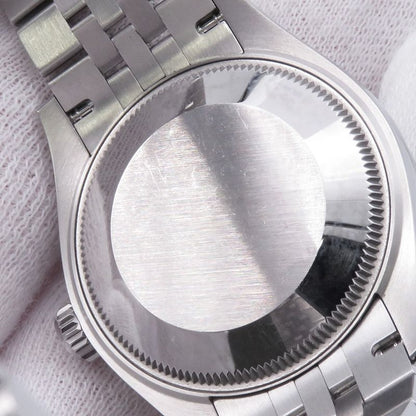 Rolex Datejust 31 SS 18k White Gold Roulette Watch Bright Blue Dial
