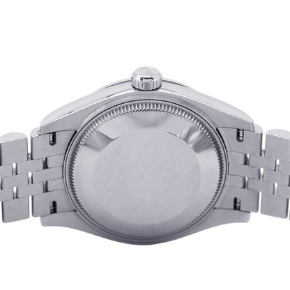 Rolex Datejust 31 SS 18k White Gold Roulette Watch Bright Blue Dial
