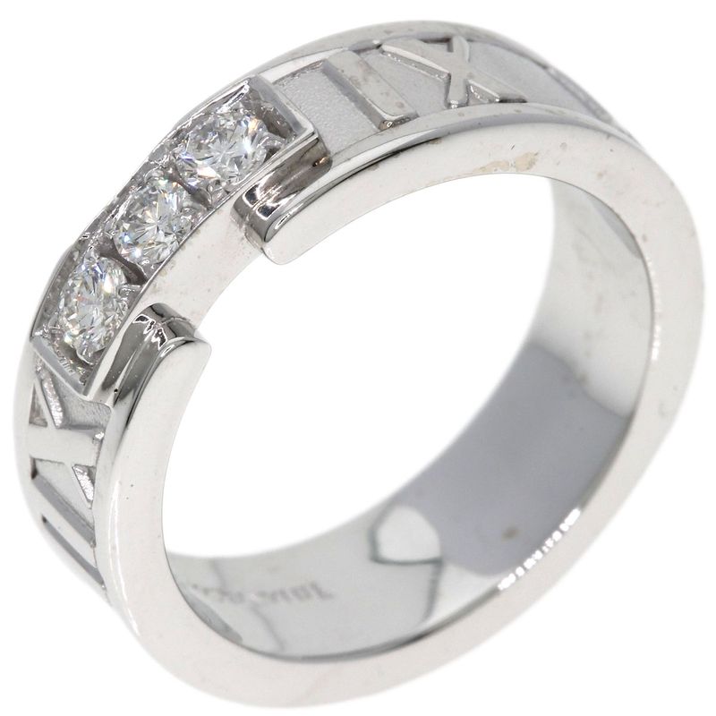 Tiffany & Co Atlas Diamond Ring 18k White Gold