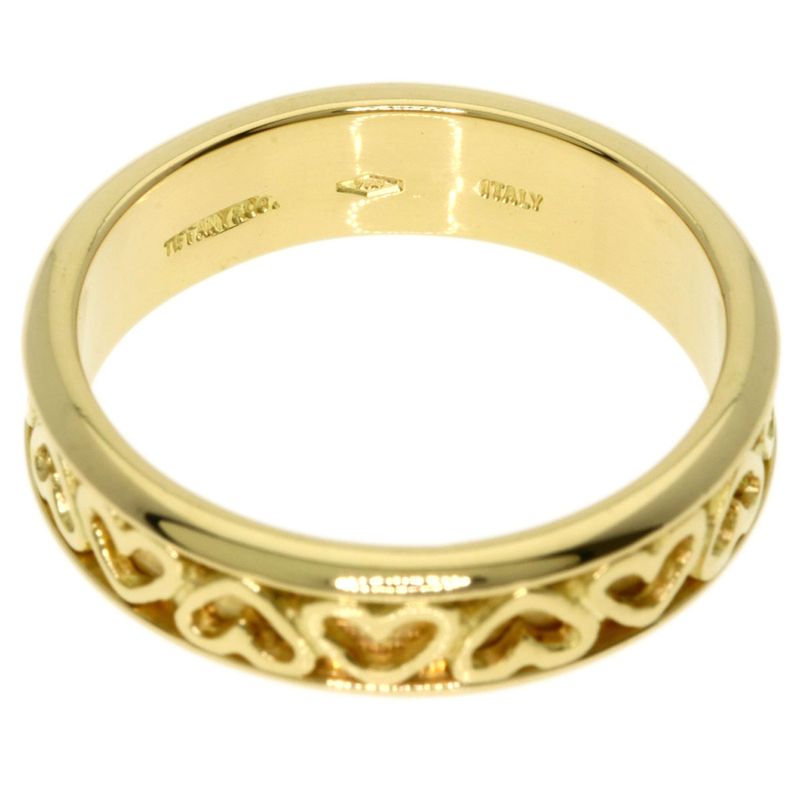 Tiffany & Co Cutout Heart Ring 18k Yellow Gold