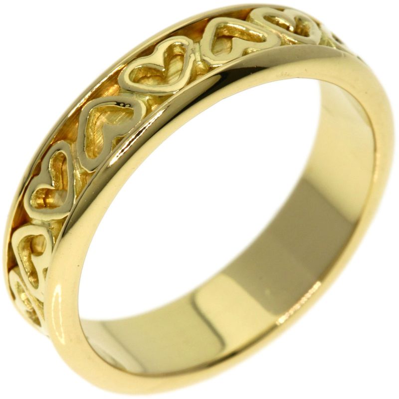 Tiffany & Co Cutout Heart Ring 18k Yellow Gold