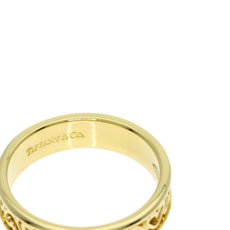 Tiffany & Co Cutout Heart Ring 18k Yellow Gold
