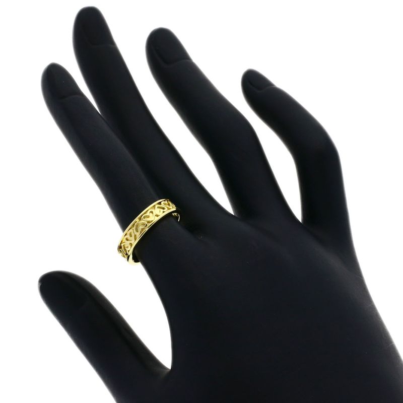 Tiffany & Co Cutout Heart Ring 18k Yellow Gold