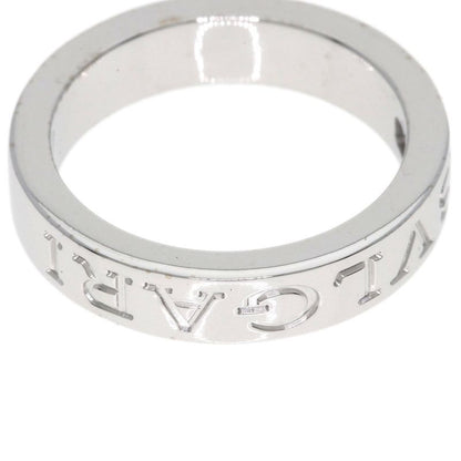 Bvlgari Double Logo Diamond Ring 18k White Gold