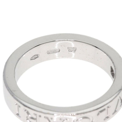 Bvlgari Double Logo Diamond Ring 18k White Gold