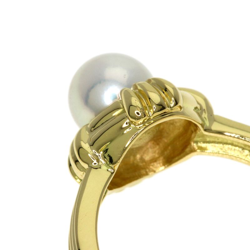 Tiffany & Co Pearl Ring 18k Yellow Gold