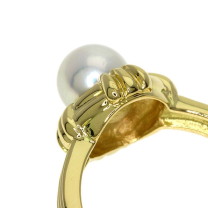 Tiffany & Co Pearl Ring 18k Yellow Gold
