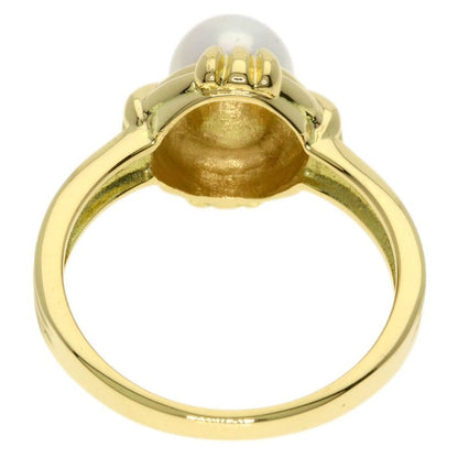 Tiffany & Co Pearl Ring 18k Yellow Gold