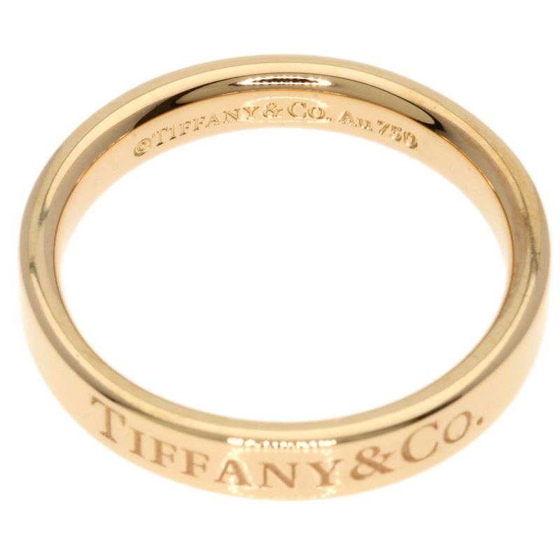 Tiffany & Co Flat Band Ring 18k Pink Gold