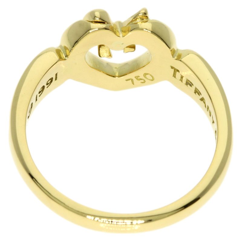 Tiffany & Co Heart with Bow Ring 18k Yellow Gold