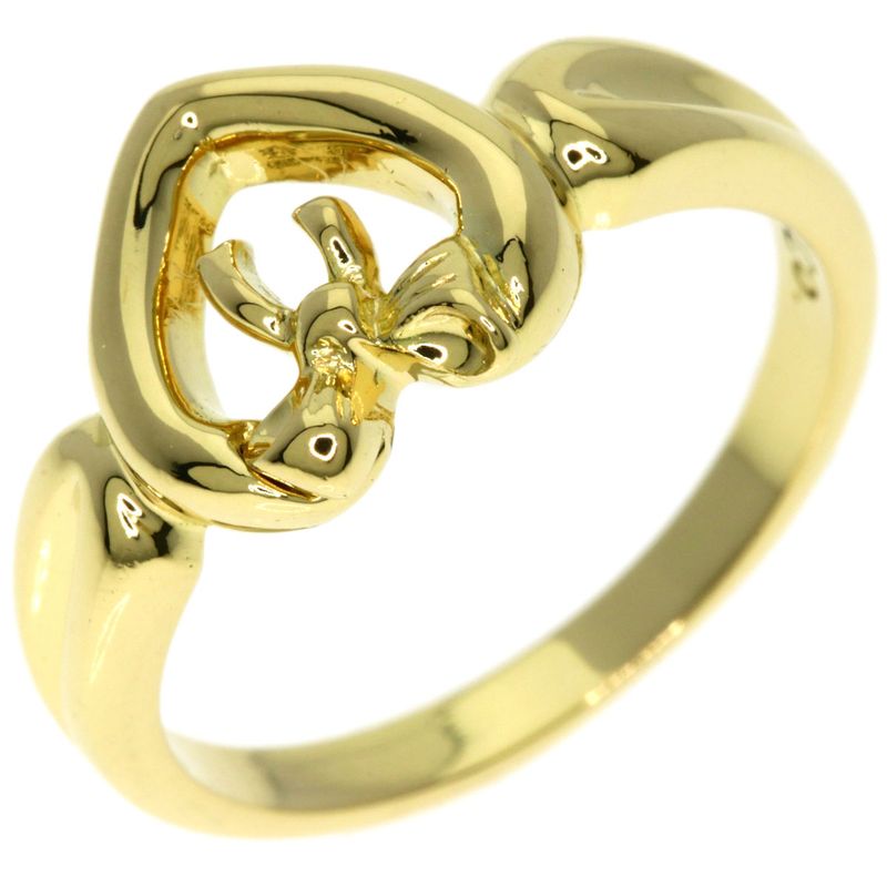 Tiffany & Co Heart with Bow Ring 18k Yellow Gold