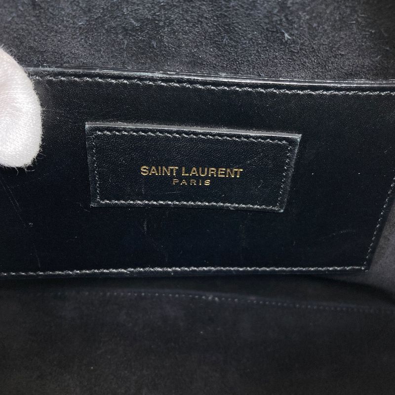 Saint Laurent Yves Baby Duffle 2-Way Handbag Leather