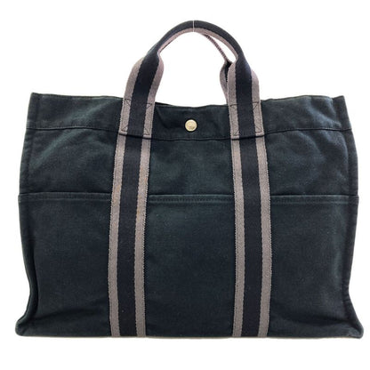 Hermes Sac Fourre Tout MM Silver Handbag Canvas