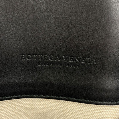 Bottega Veneta Logo Tote Canvas Leather