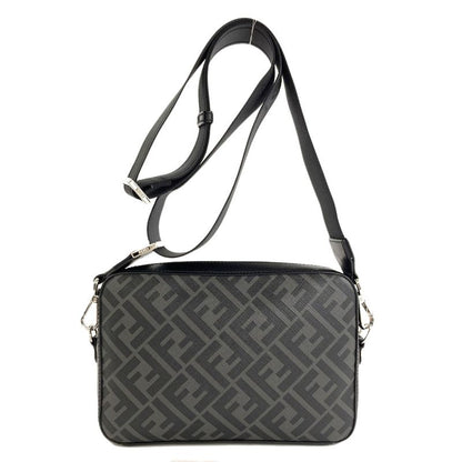 Fendi Diagonal Camera Case Shoulder Bag Leather